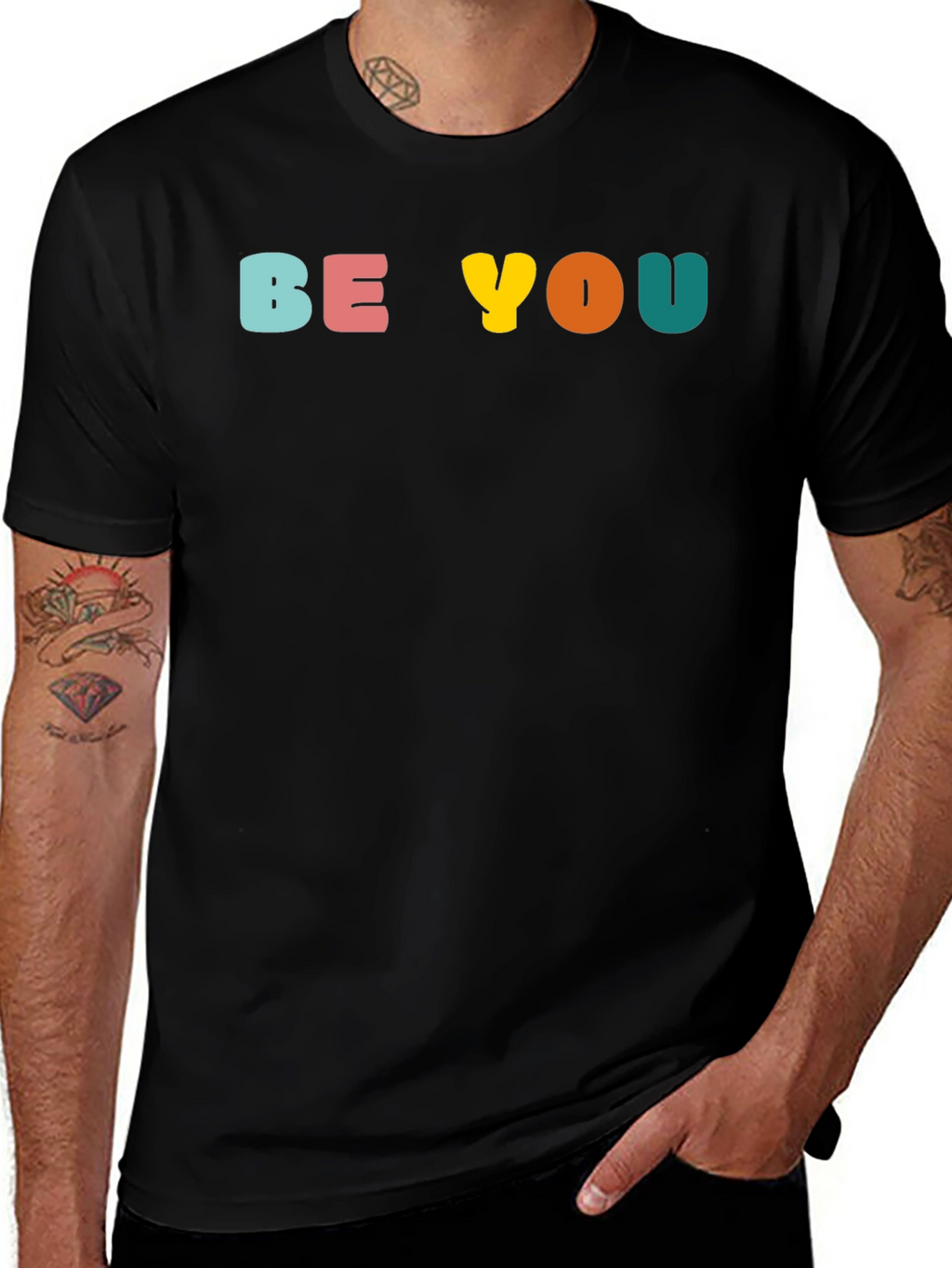 Be You Graphic Tee - Black