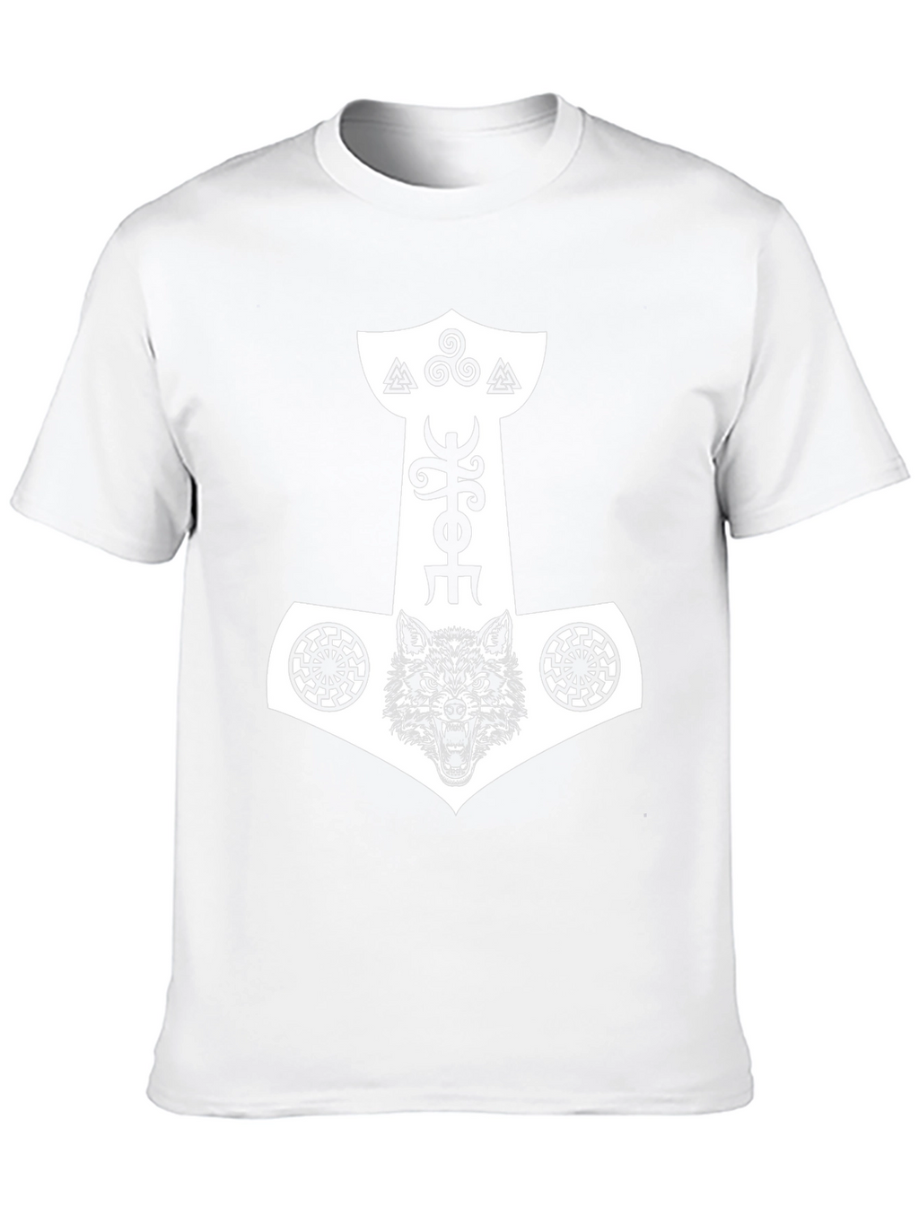 Viking Wolf Hammer Graphic Tee