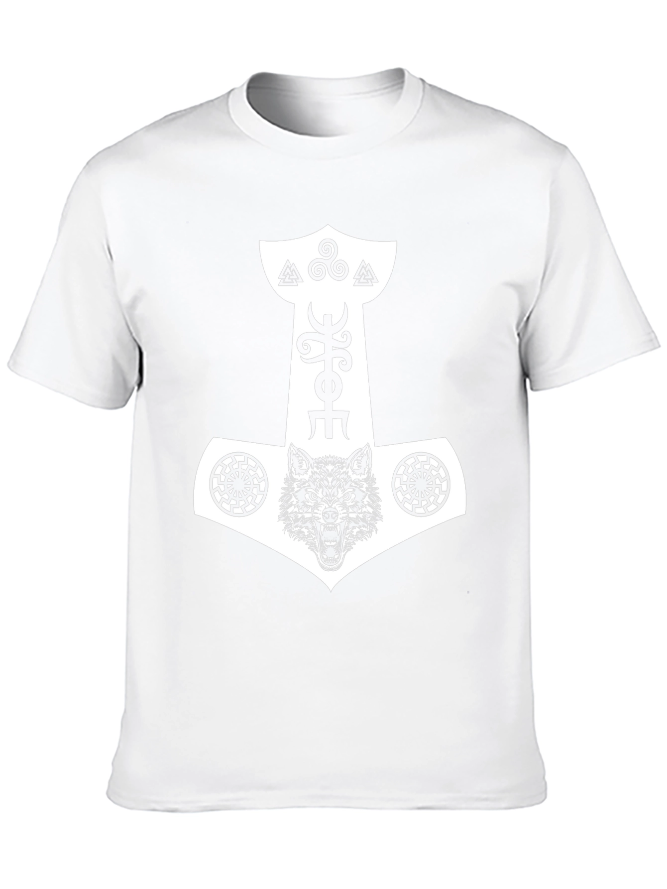 Viking Wolf Hammer Graphic Tee
