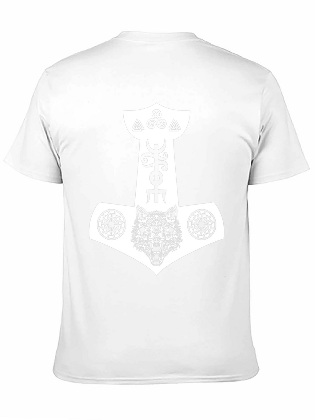 Viking Wolf Hammer Graphic Tee