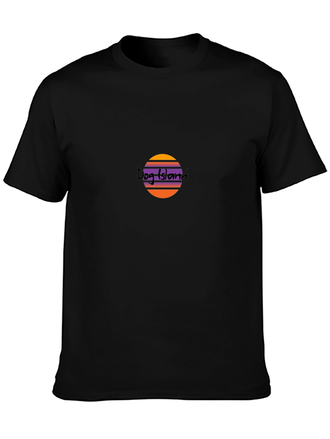 Dog Island Sunset T-Shirt - Soft Black Tee