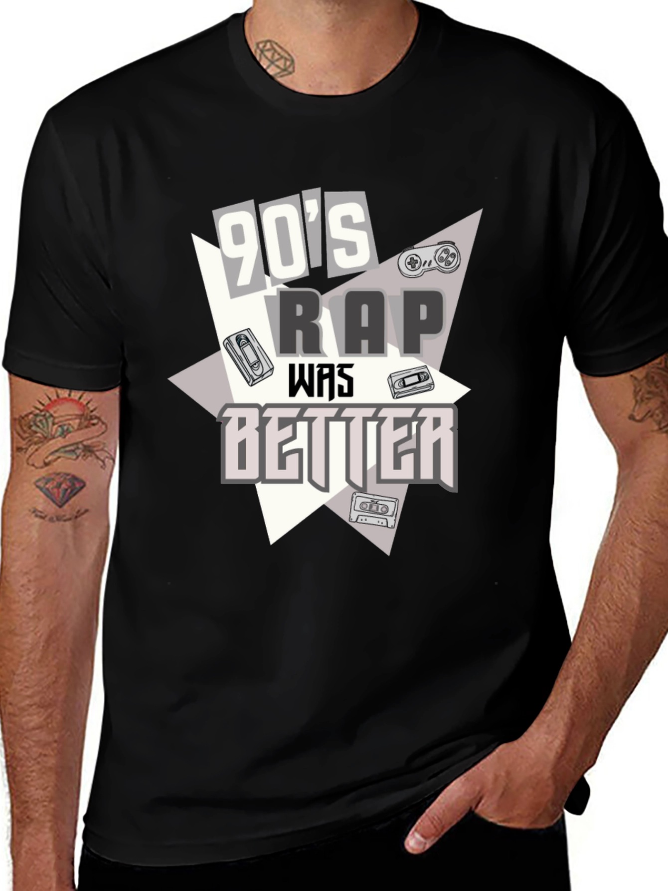 90s Rap Music Graphic T-Shirt