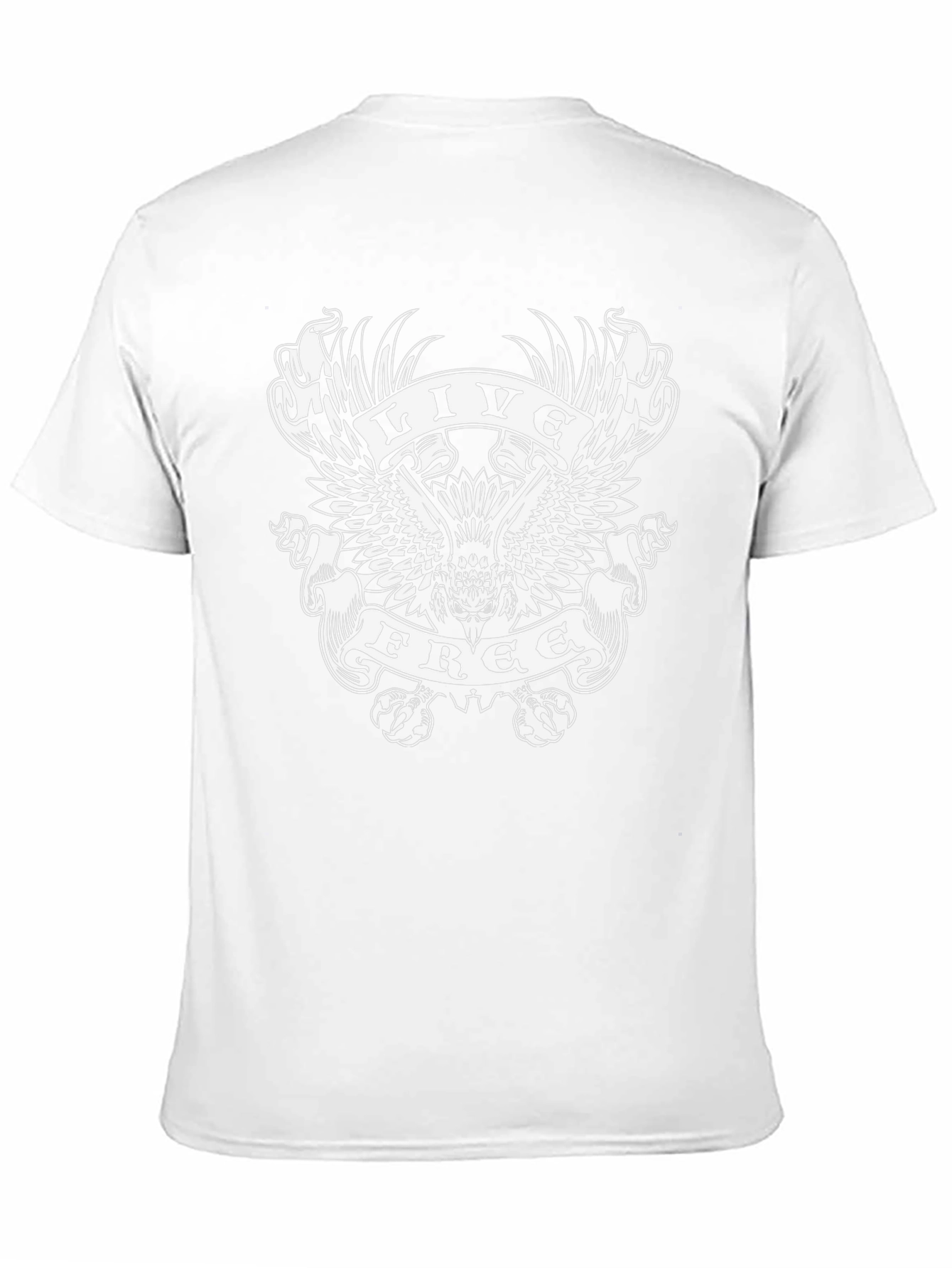Live Free Graphic Tee - Mens Black T-Shirt