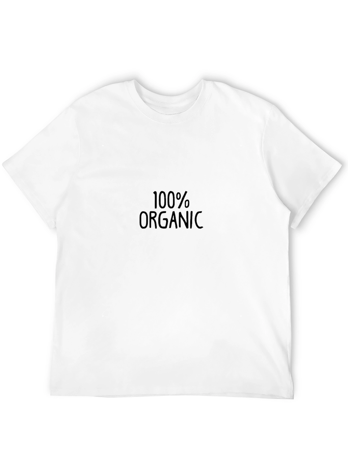 100% Organic Black Cotton T-Shirt
