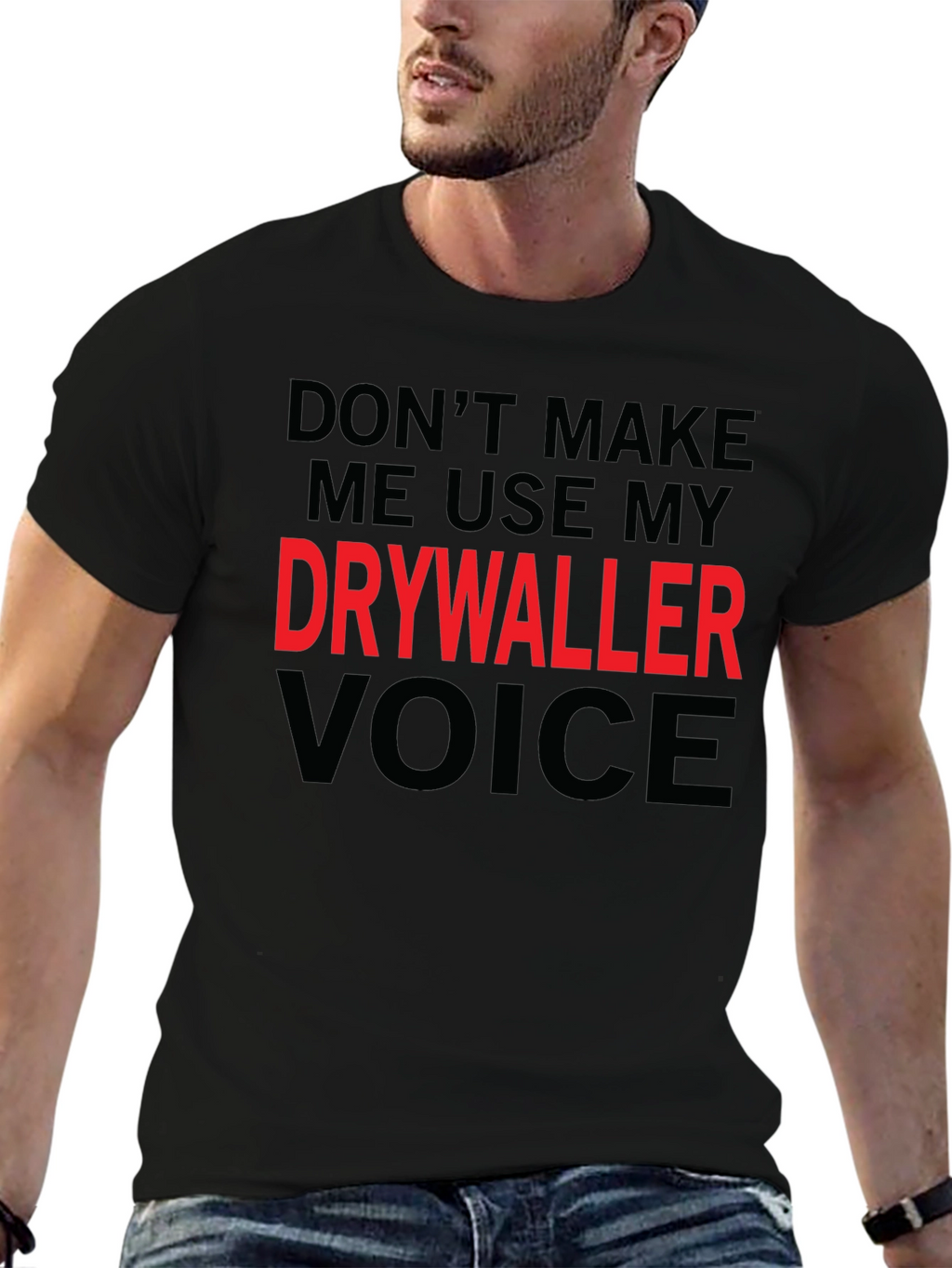 Drywaller Voice T-Shirt - Funny Construction Worker Tee