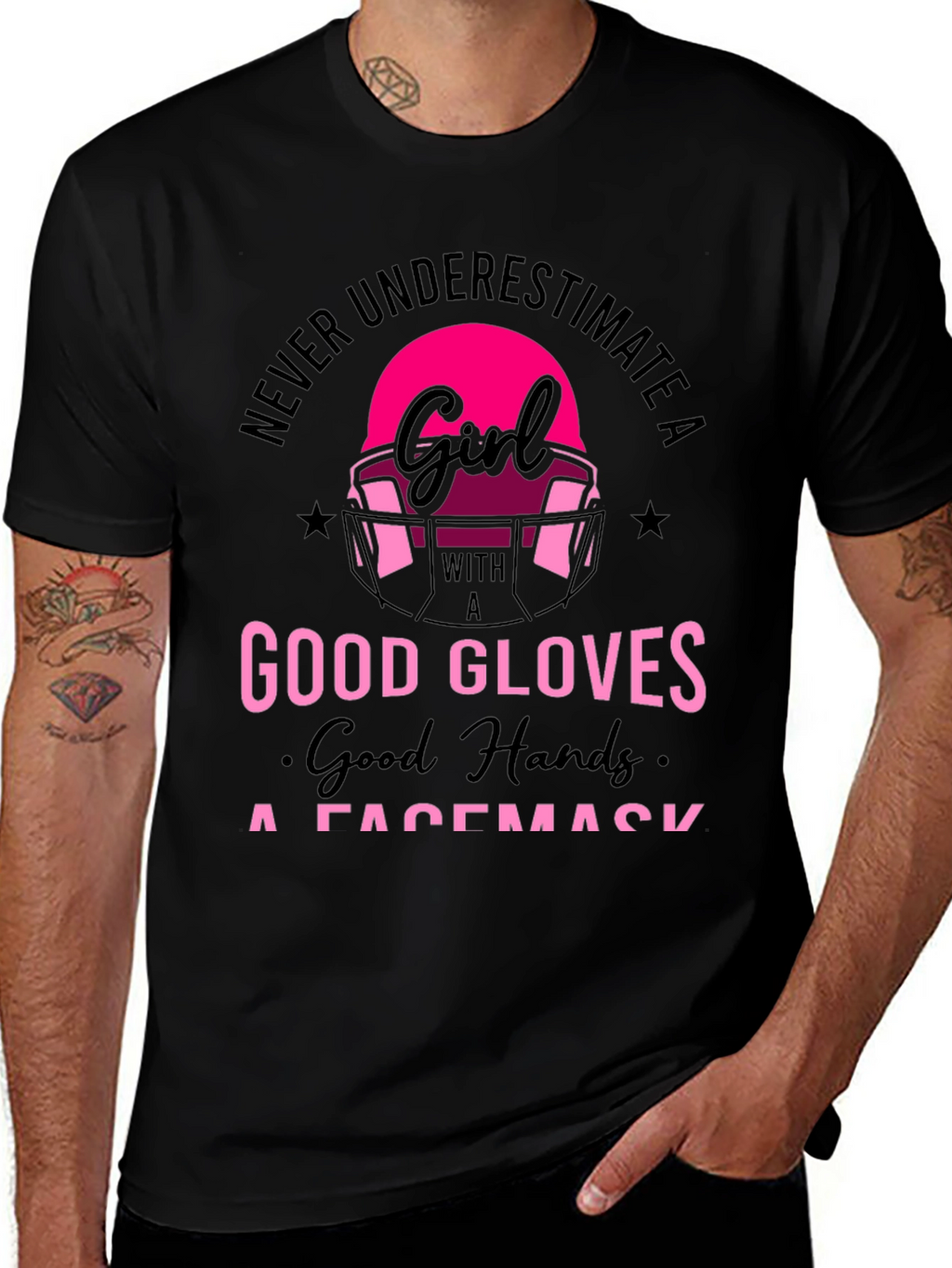 Girl Football Player T-Shirt