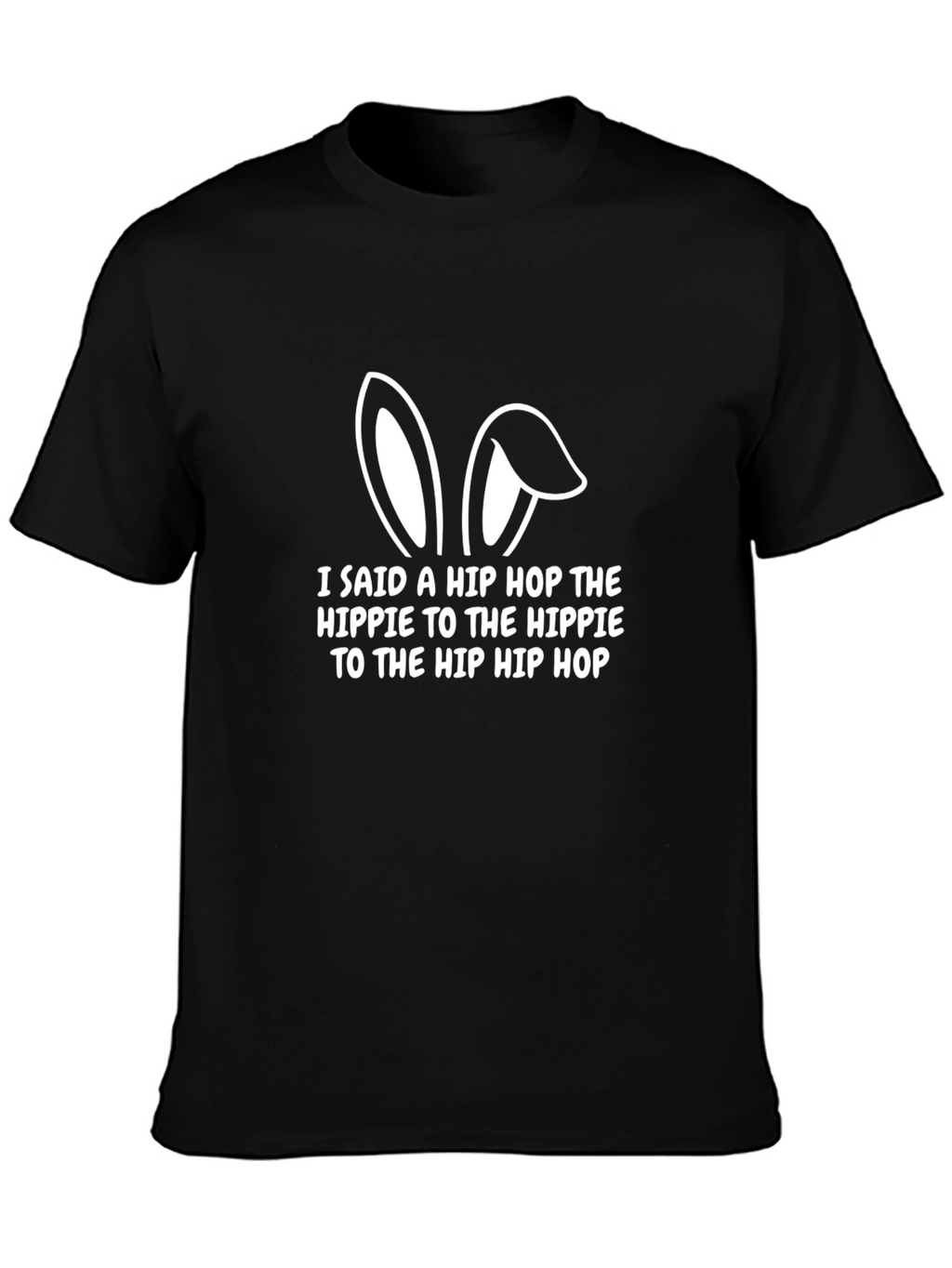 Hip Hop Easter Bunny Graphic Tee - Black