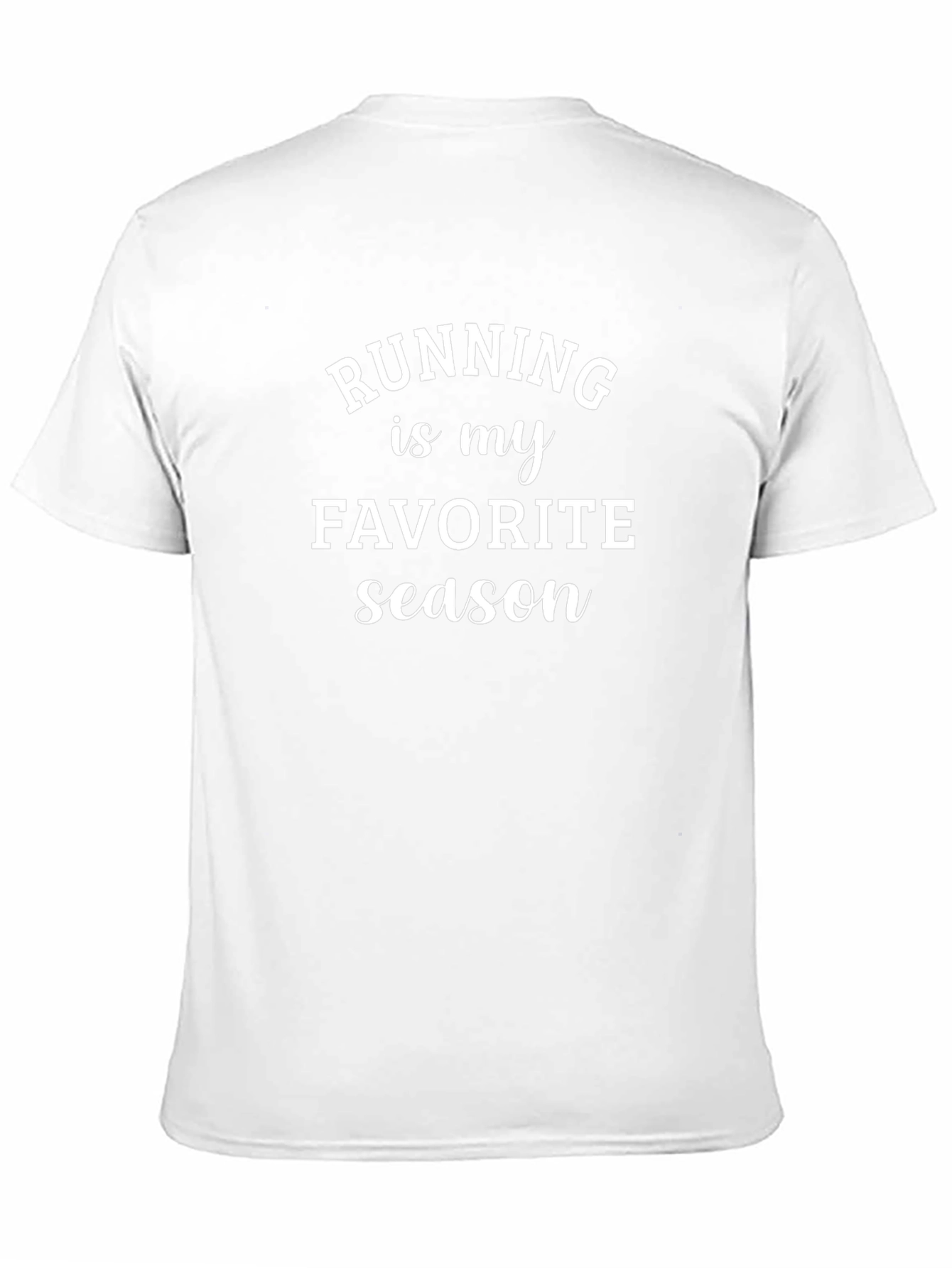 Running is My Favorite Season Black T-Shirt