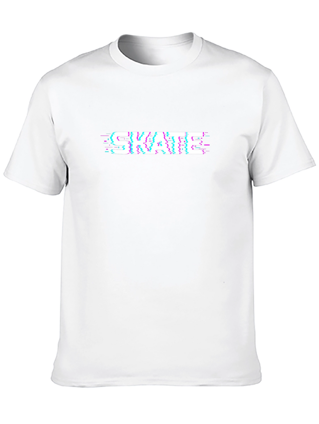 Skate Glitch Graphic Tee - Modern Streetwear