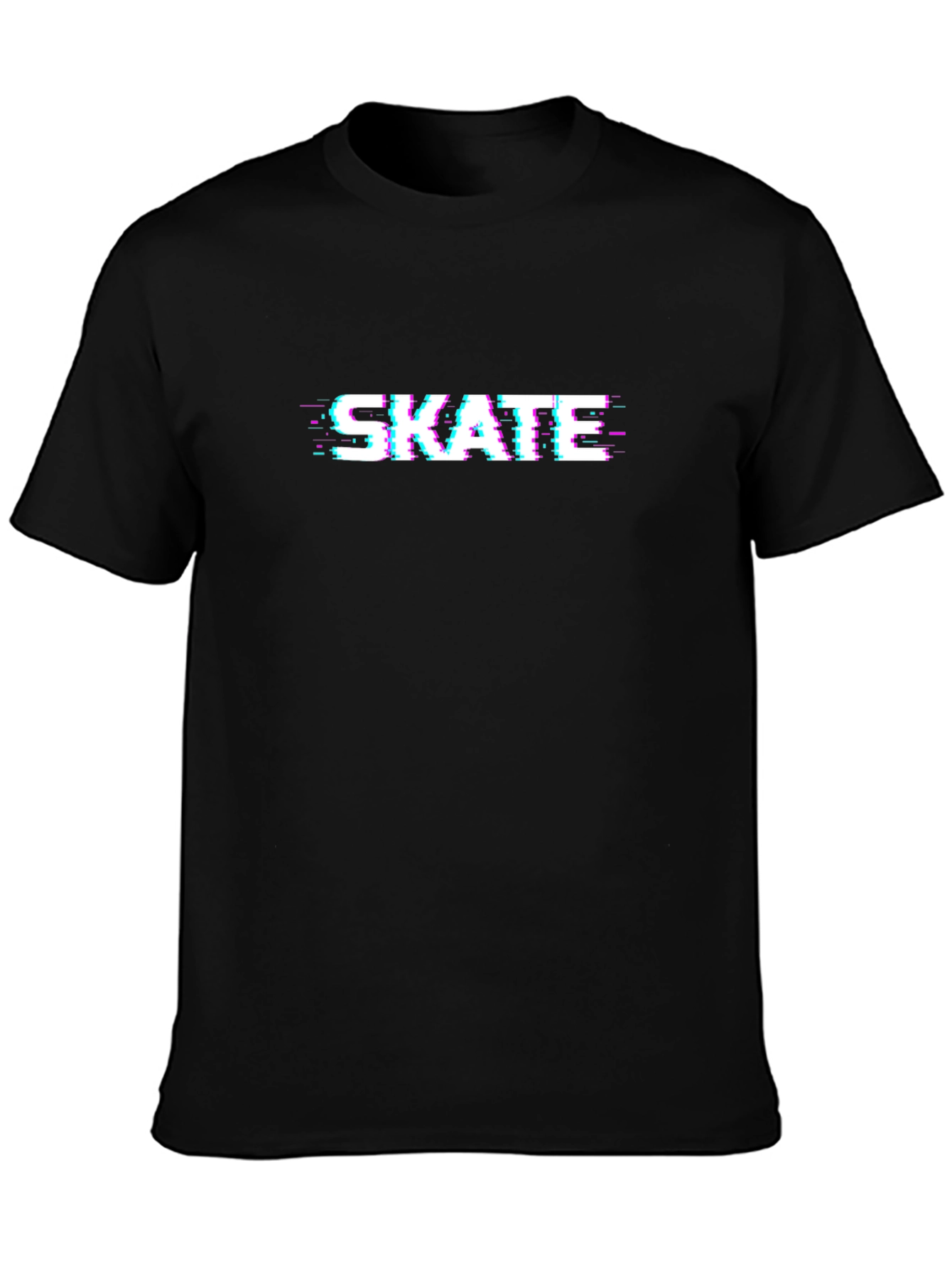Skate Glitch Graphic Tee - Modern Streetwear