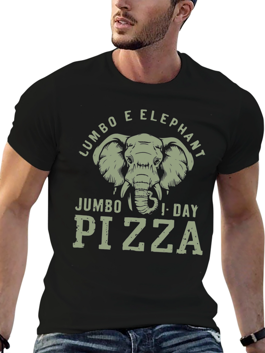 Jumbo Elephant Pizza T-Shirt