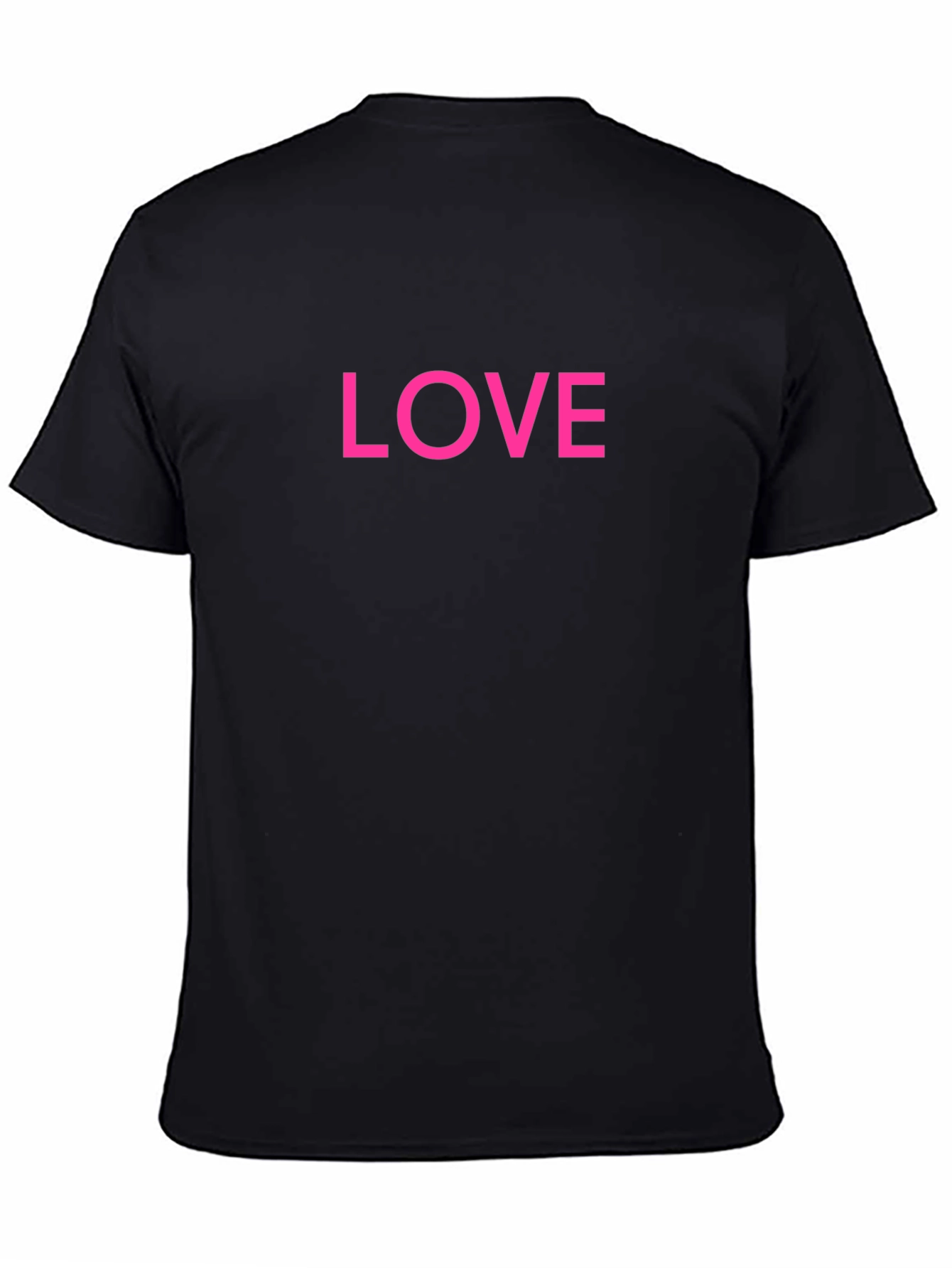 Love Graphic Tee - Classic Black Cotton Shirt