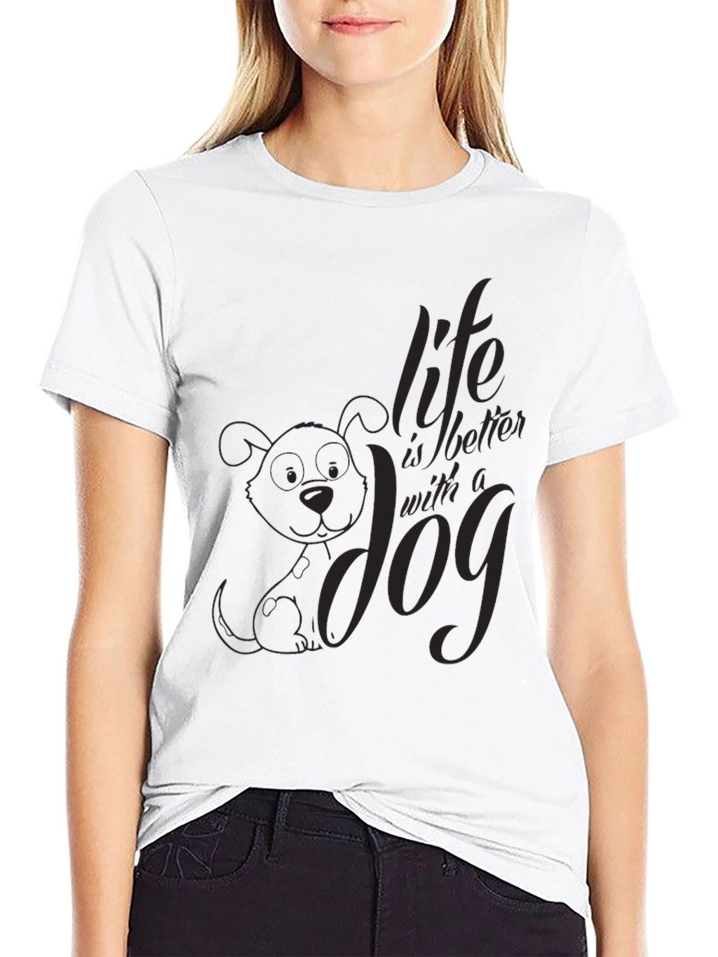 Life is Better with a Dog Graphic T-Shirt