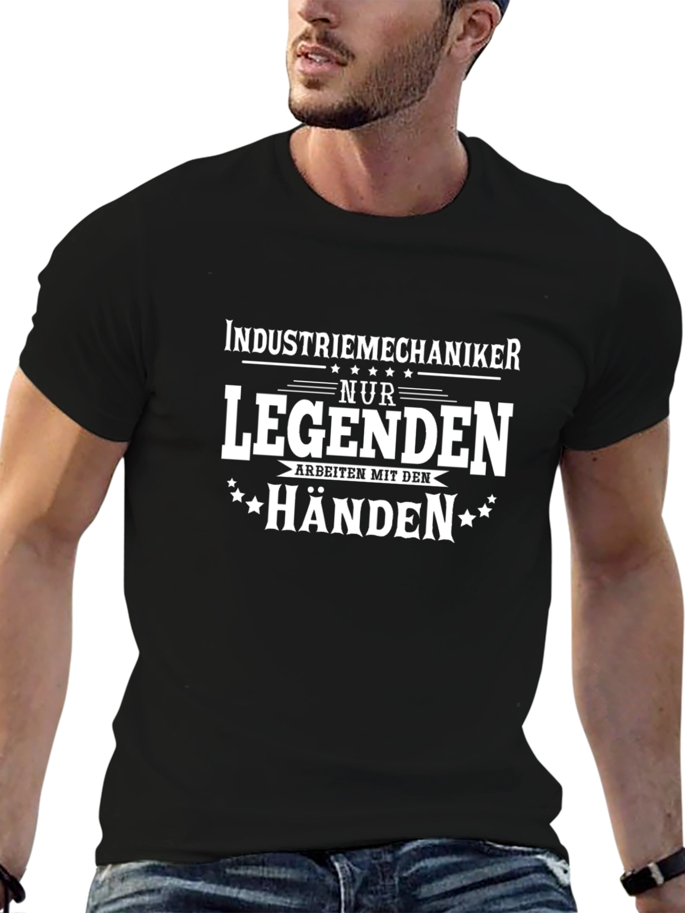 Industriemechaniker Legends T-Shirt - Black Crewneck