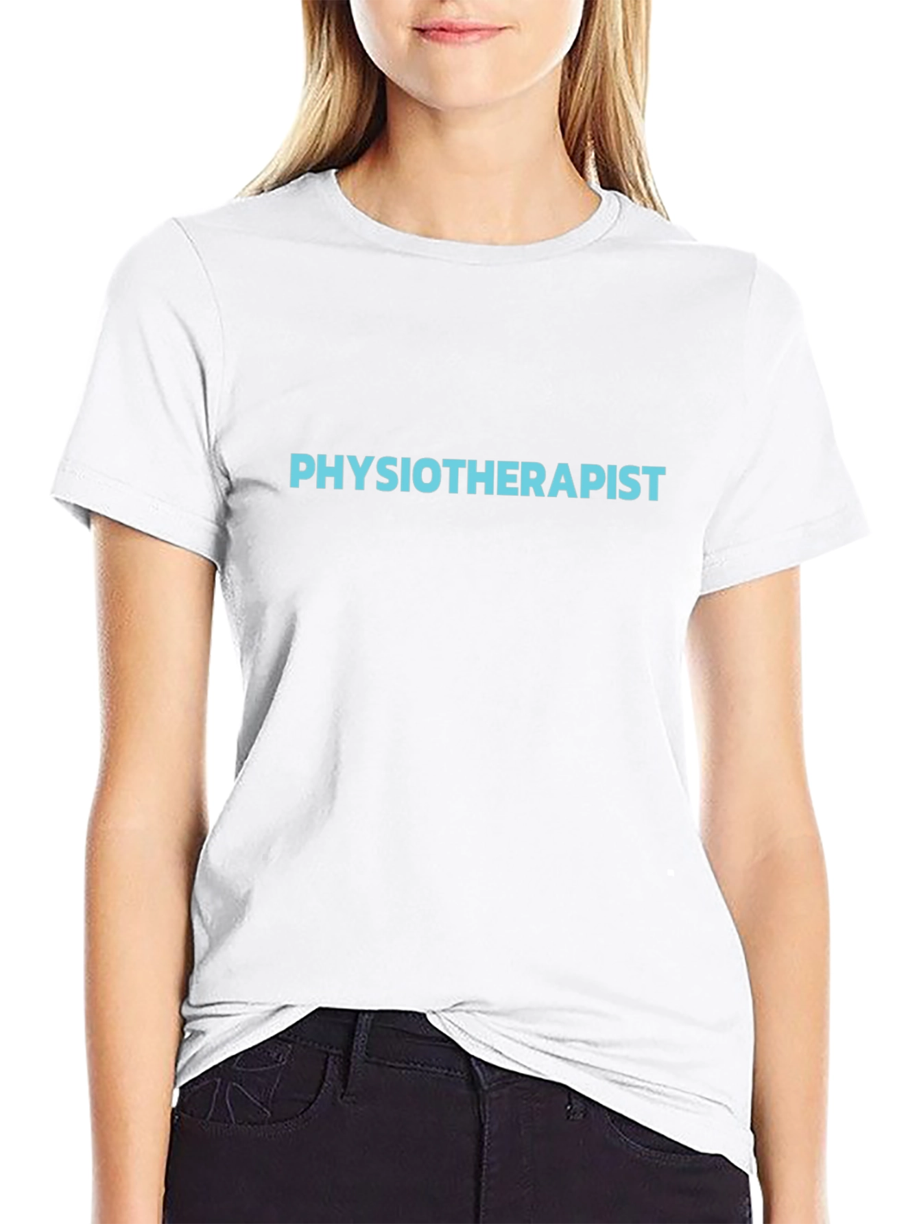 Physiotherapist Crew Neck T-Shirt - Black