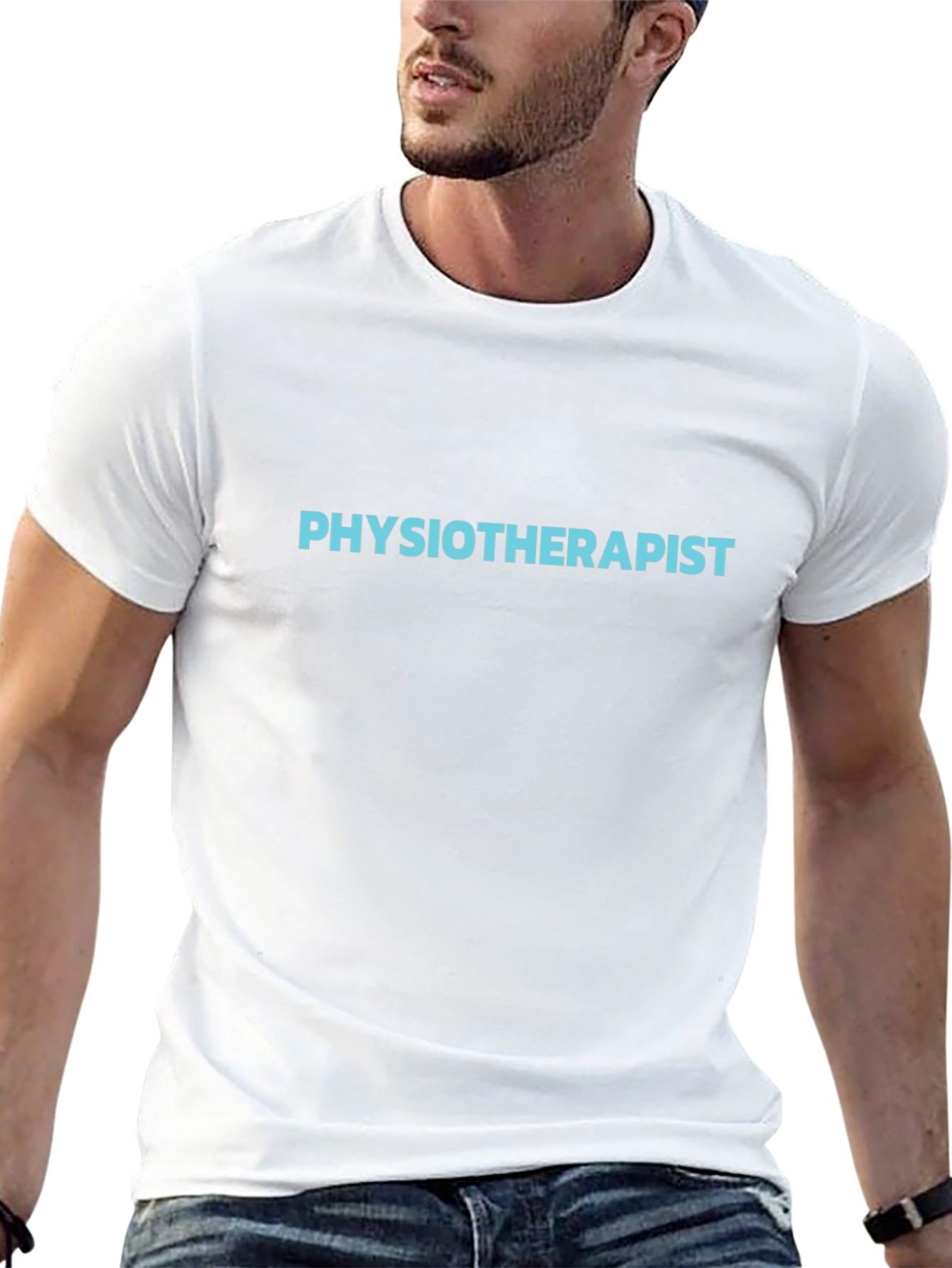 Physiotherapist Crew Neck T-Shirt - Black