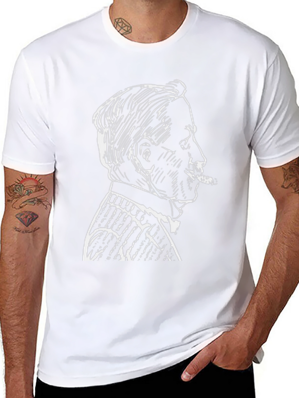 Classic Man Cigar T-Shirt - Black