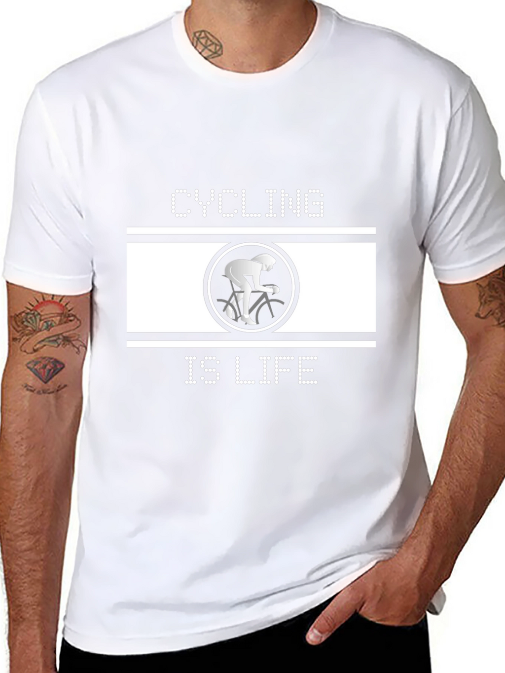 Cycling is Life Black T-Shirt