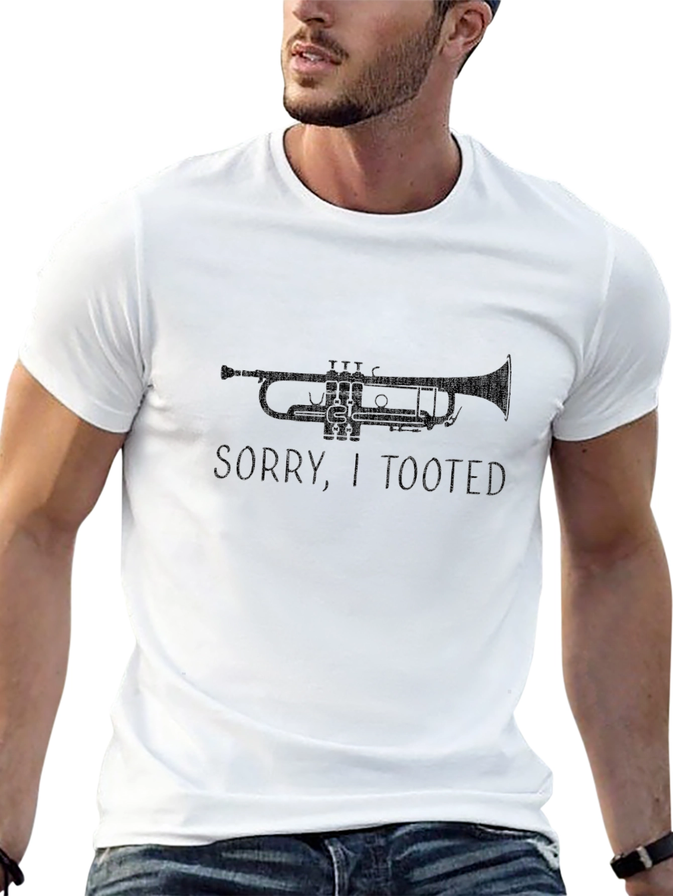Sorry I Tooted Trumpet Graphic Tee