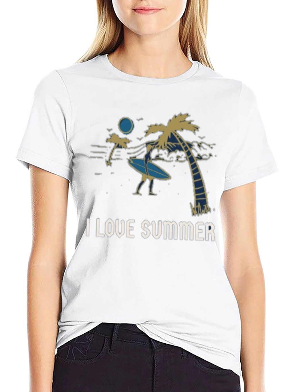 I Love Summer Graphic Tee - Beach Vibes