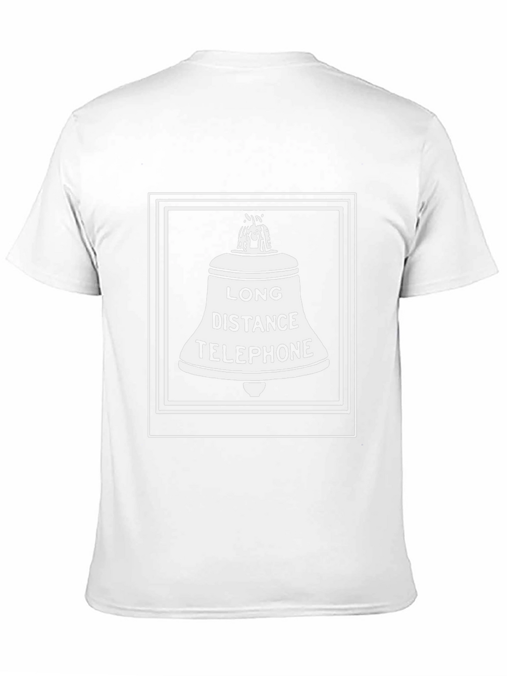 Long Distance Telephone Bell Graphic Tee - Black