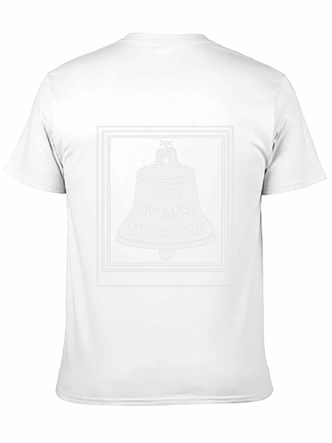 Long Distance Telephone Bell Graphic Tee - Black