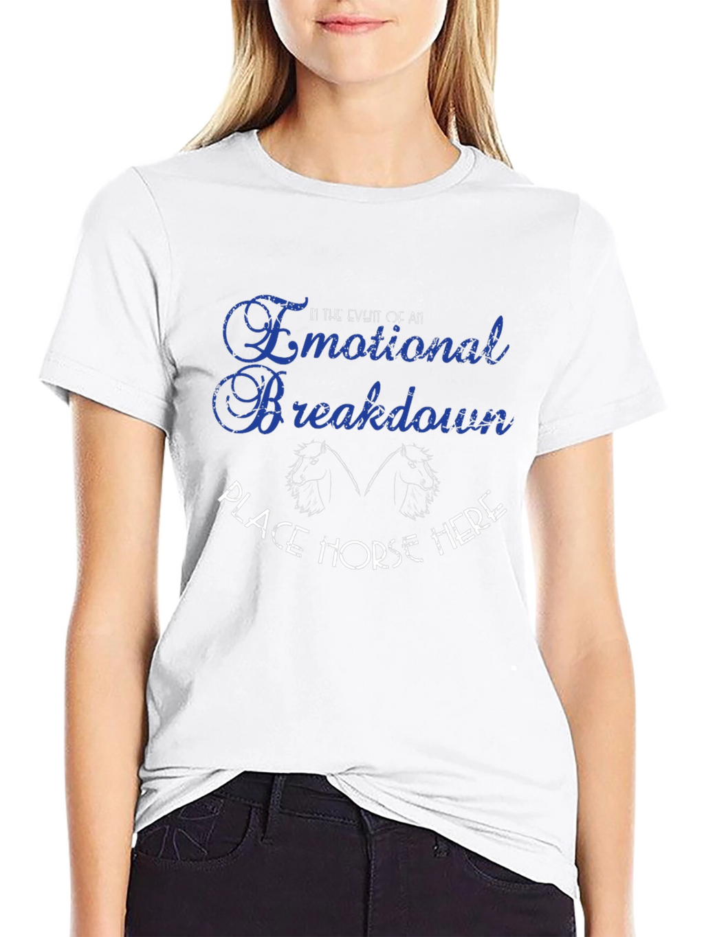 Emotional Breakdown Horse T-Shirt