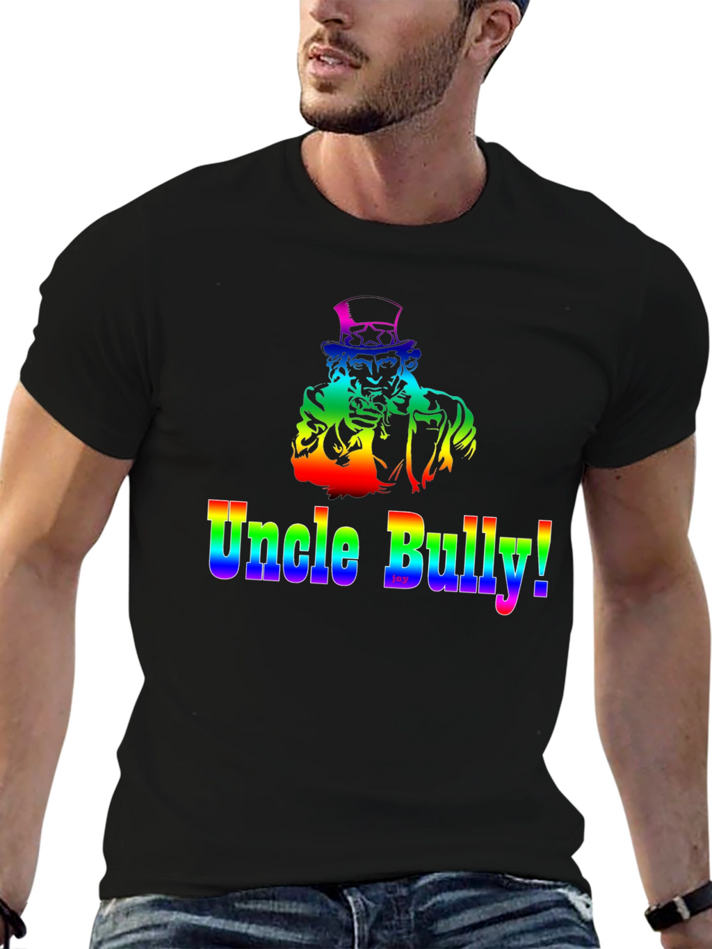 Uncle Bully Rainbow Graphic T-Shirt
