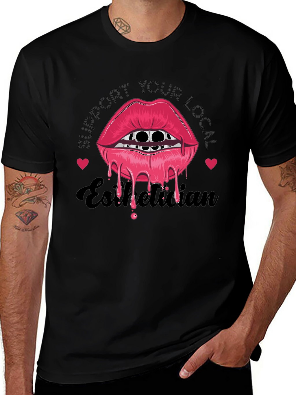 Support Your Local Esthetician Graphic T-Shirt