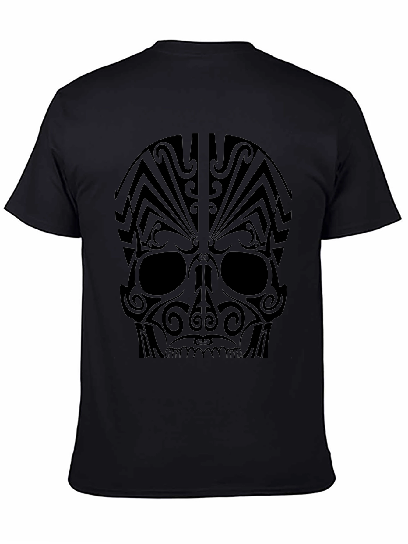 Tribal Skull Graphic Tee - Bold Statement Shirt