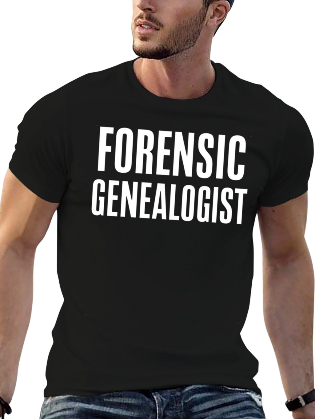 Forensic Genealogist Black T-Shirt
