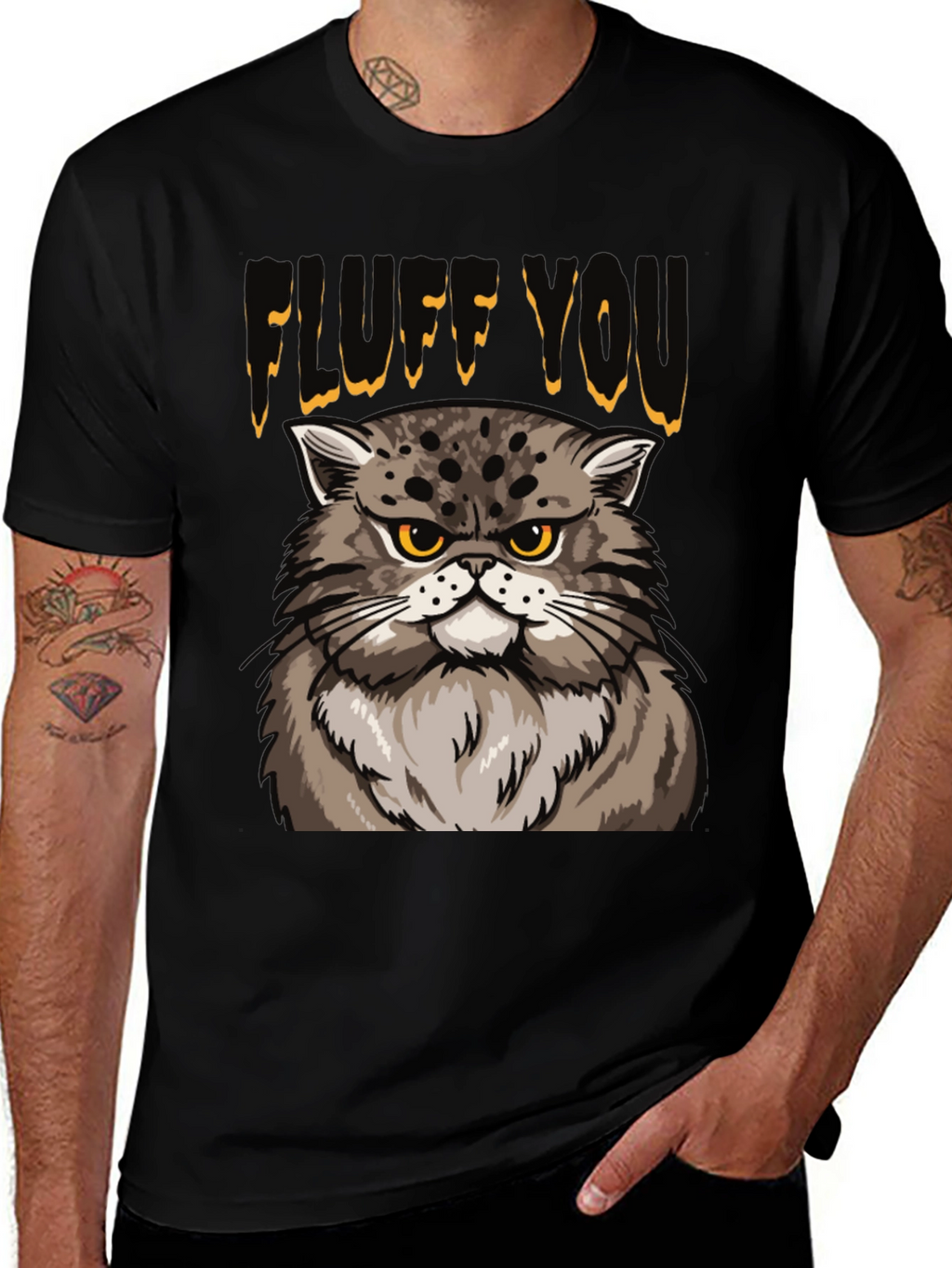 Fluff You Cat T-Shirt - Funny Grumpy Cat Tee