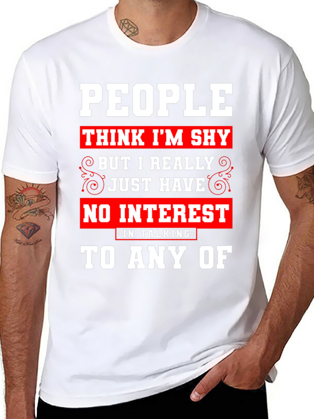 Introvert Statement T-Shirt - No Interest