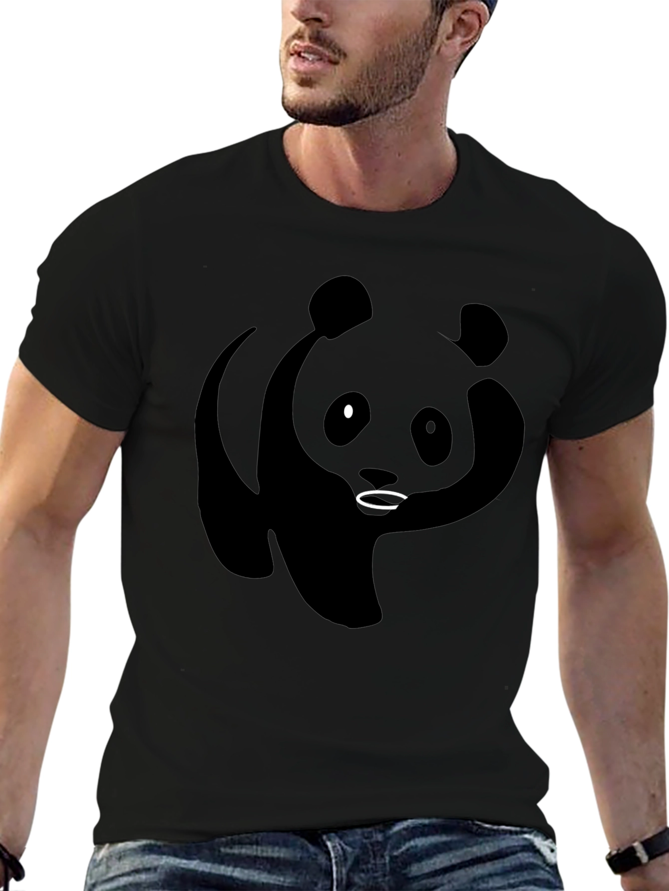Black Panda Graphic T-Shirt