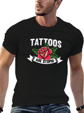 Tattoos Are Stupid Rose Graphic T-Shirt