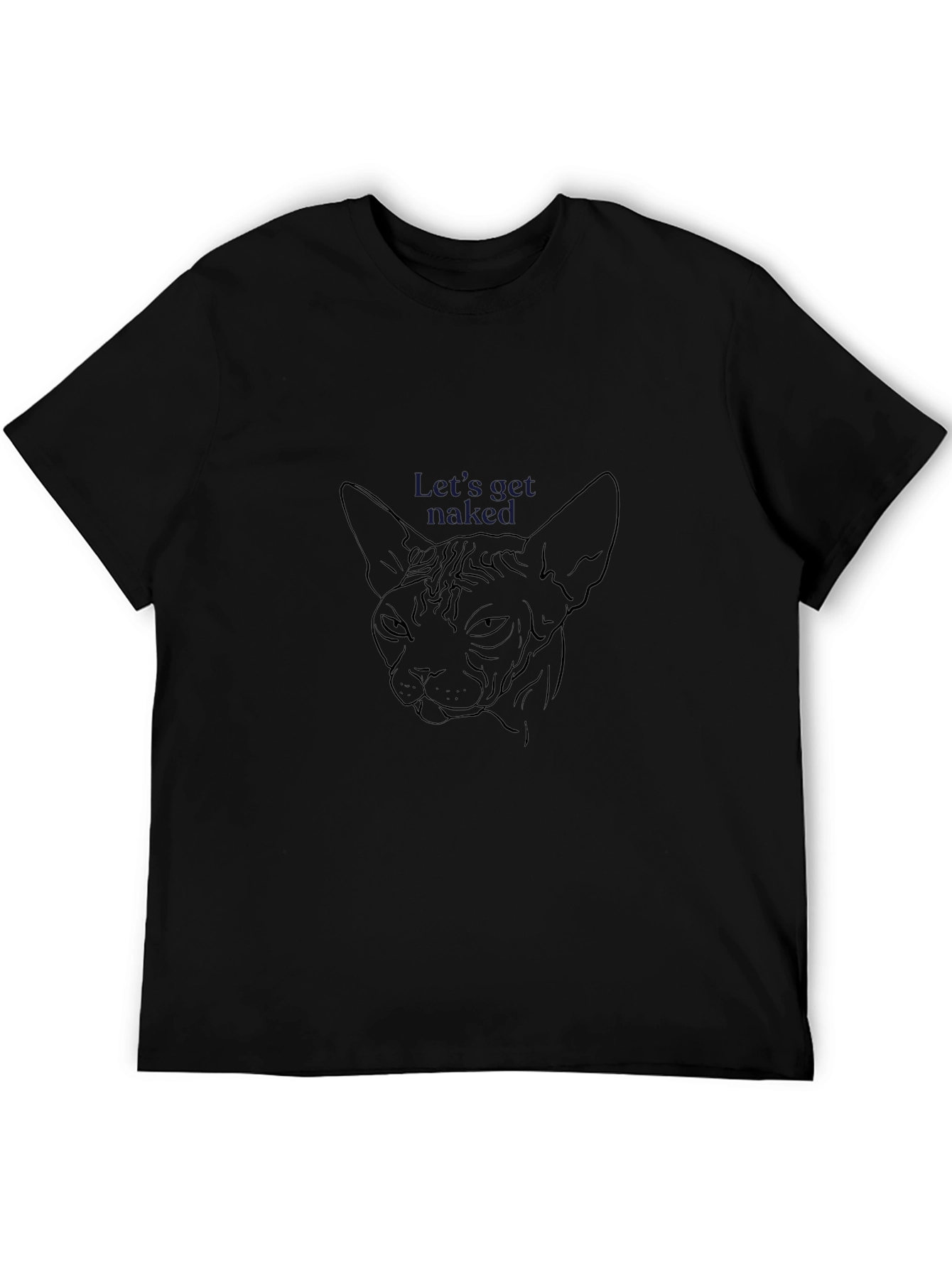 Unique Graphic Tee - Hairless Cat Design