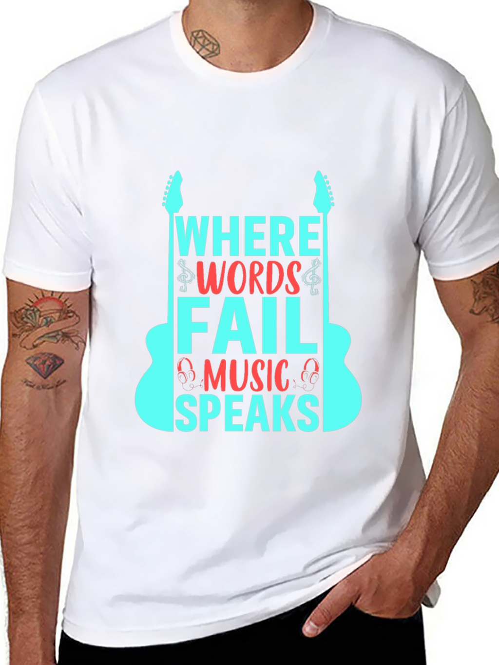 Music Speaks Graphic Tee
