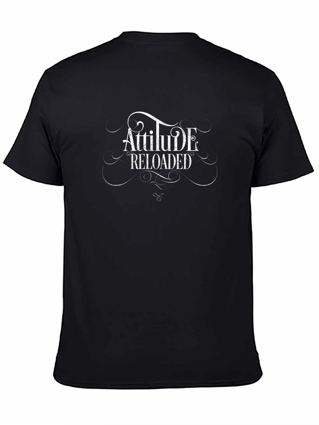 Attitude Reloaded Black Graphic Tee