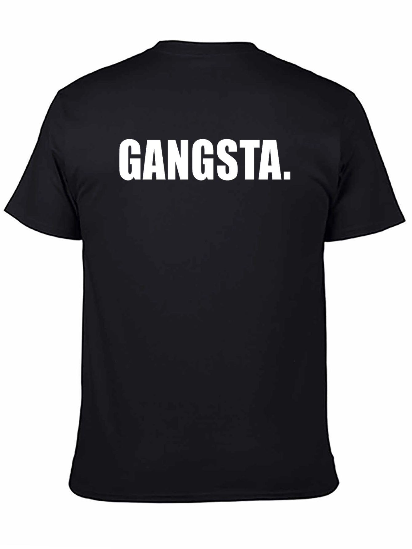 Gangsta Black T-Shirt - Bold Statement Tee
