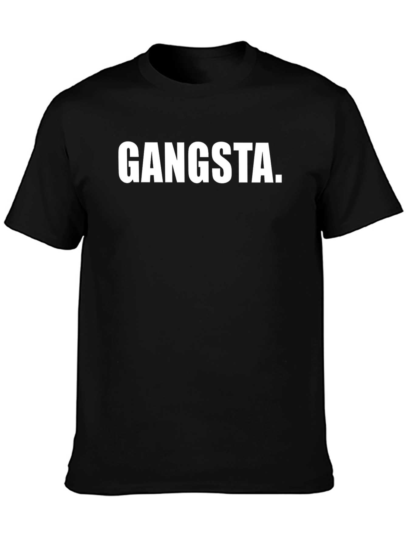 Gangsta Black T-Shirt - Bold Statement Tee