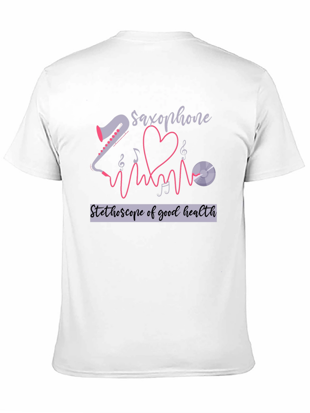 Saxophone Stethoscope Health T-Shirt