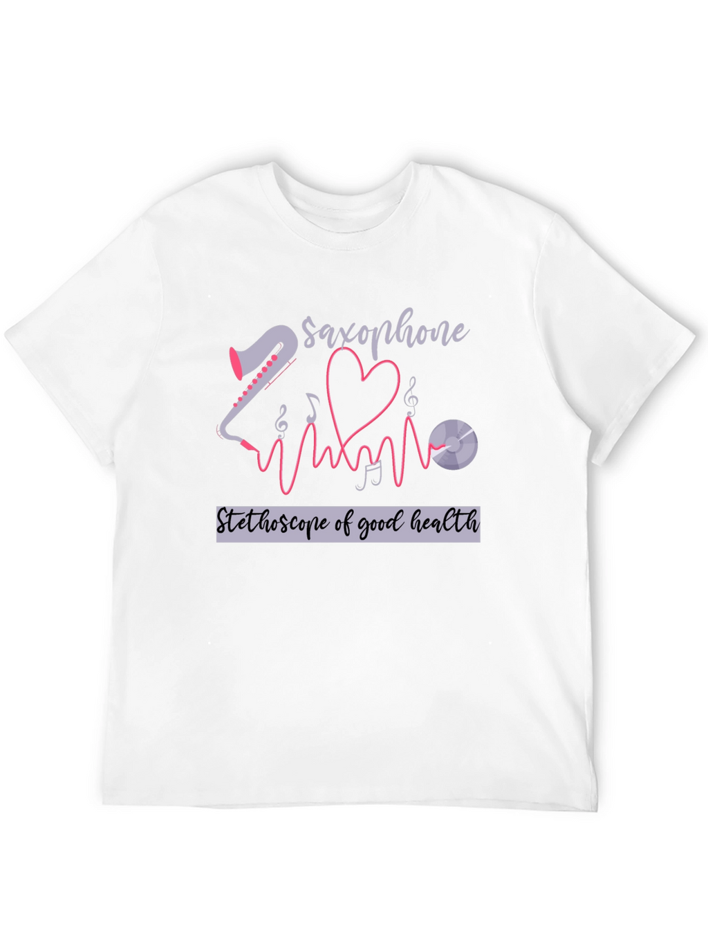 Saxophone Stethoscope Health T-Shirt