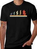 Retro Evolution Musician T-Shirt - Black