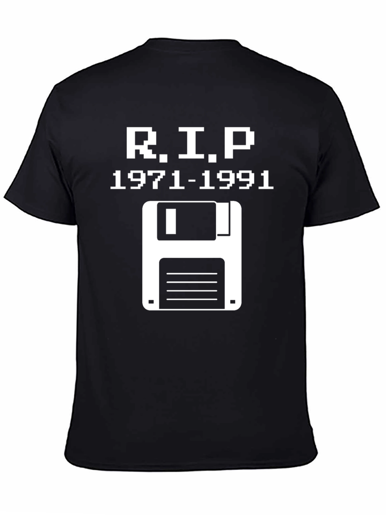RIP Floppy Disk T-Shirt - Retro Tech 1971-1991