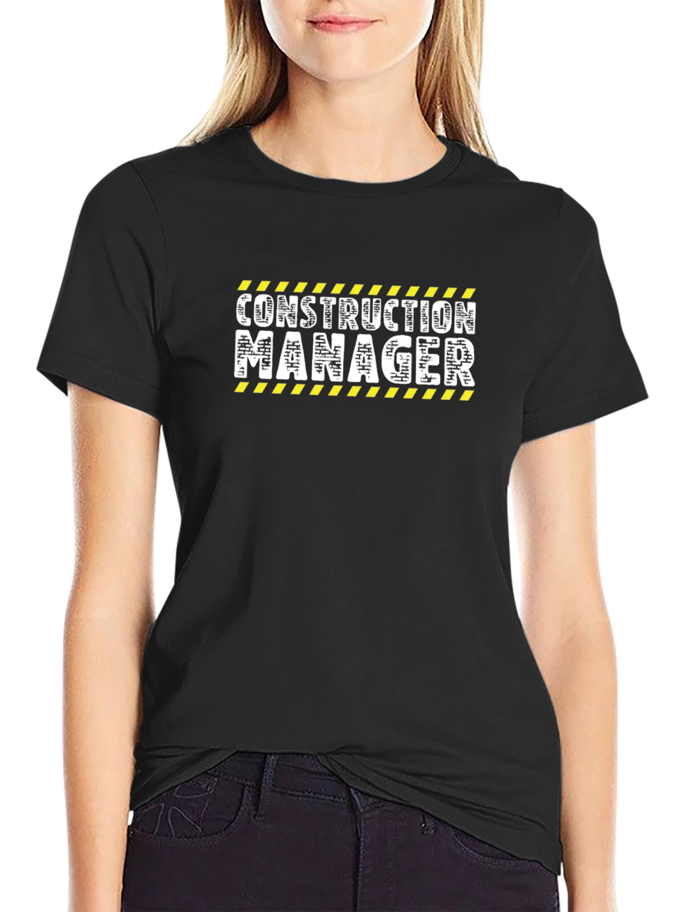 Construction Manager Graphic Tee - Black