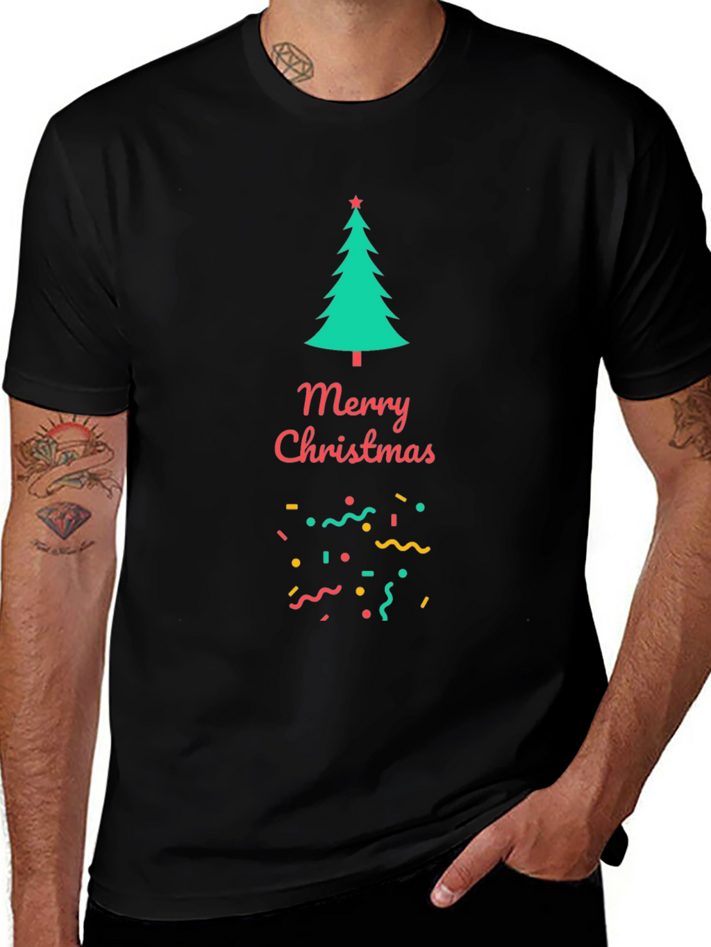 Festive Christmas Tree Graphic Tee
