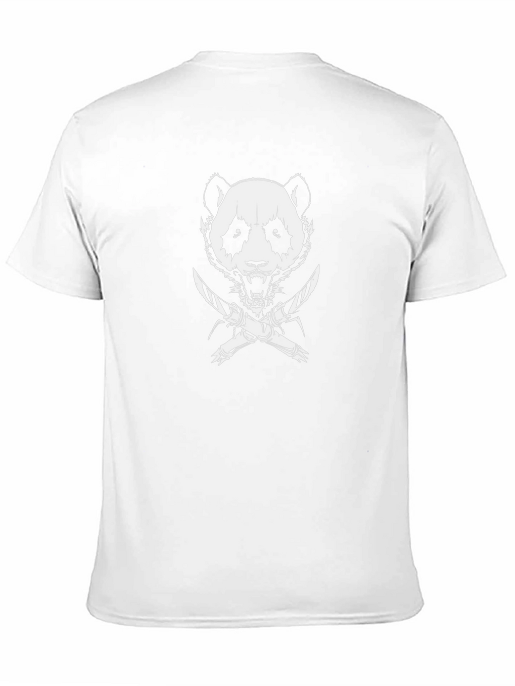 Mens Black Panda Graphic Tee