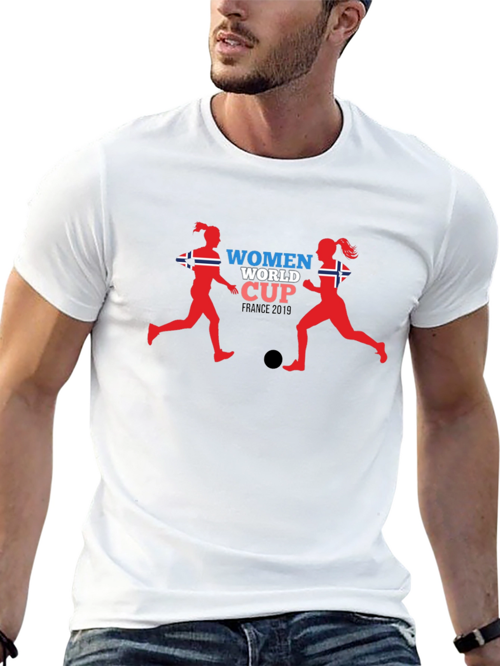 Womens World Cup France 2019 Black T-Shirt
