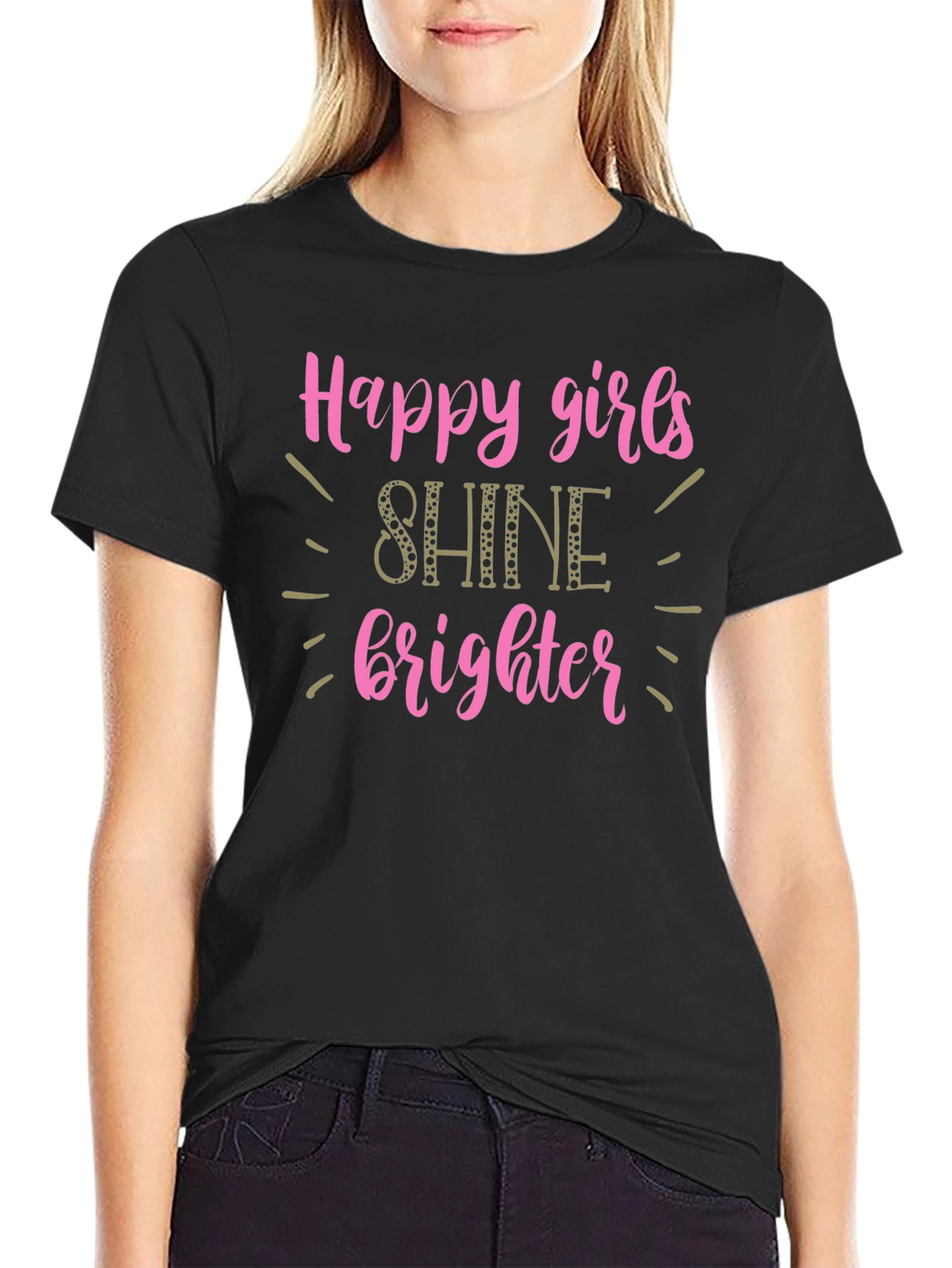 Happy Girls Shine Brighter T-Shirt