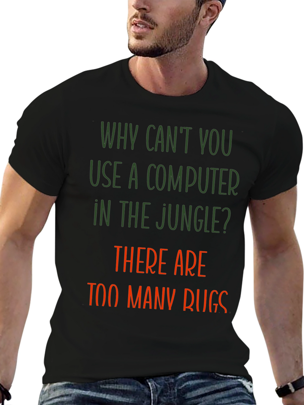 Funny Jungle Computer Bugs T-Shirt